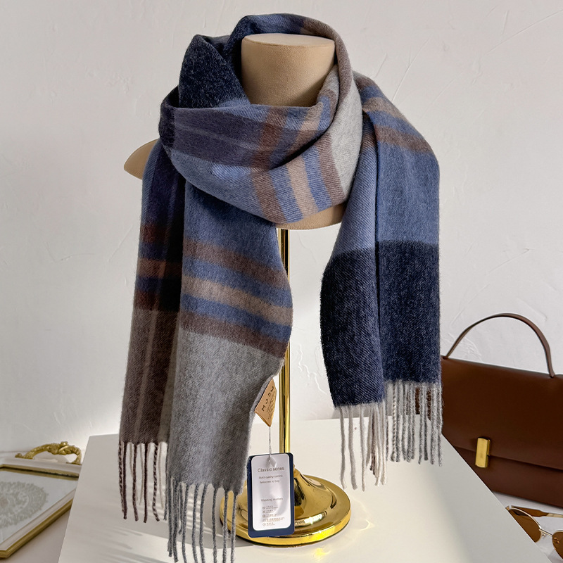 Cachecol Xadrez 100% Lã para M - Wool Scarf Men avaliação e preço