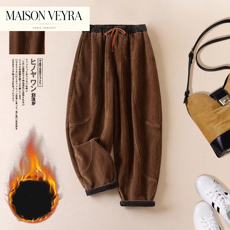 Calças Harem de Corduroy Femin - Corduroy Pant Warm avaliação e preço