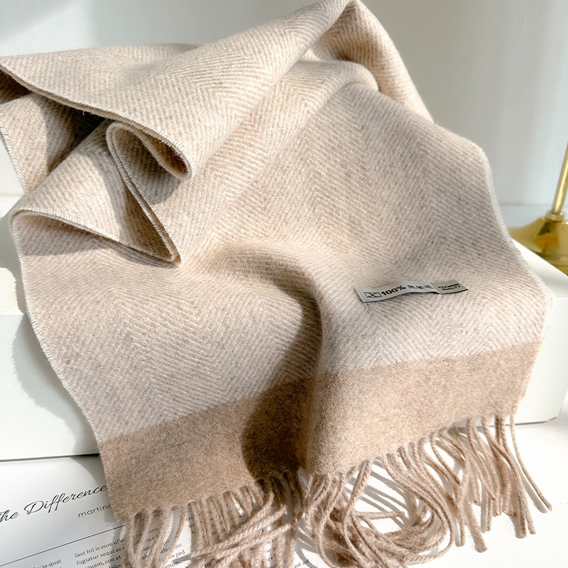 Cachecol de Lã 100% Pura para  - Wool Scarf Men avaliação e preço